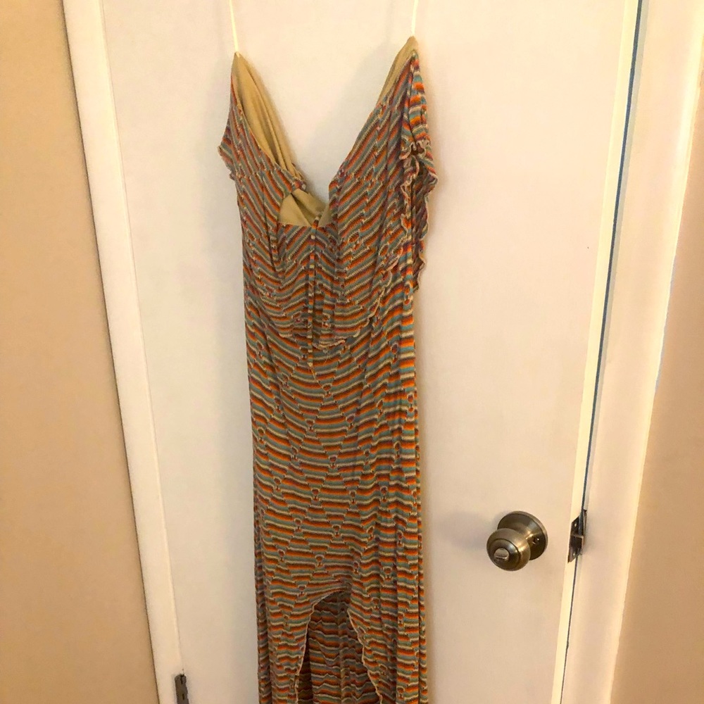 Boho chic summer halter dress